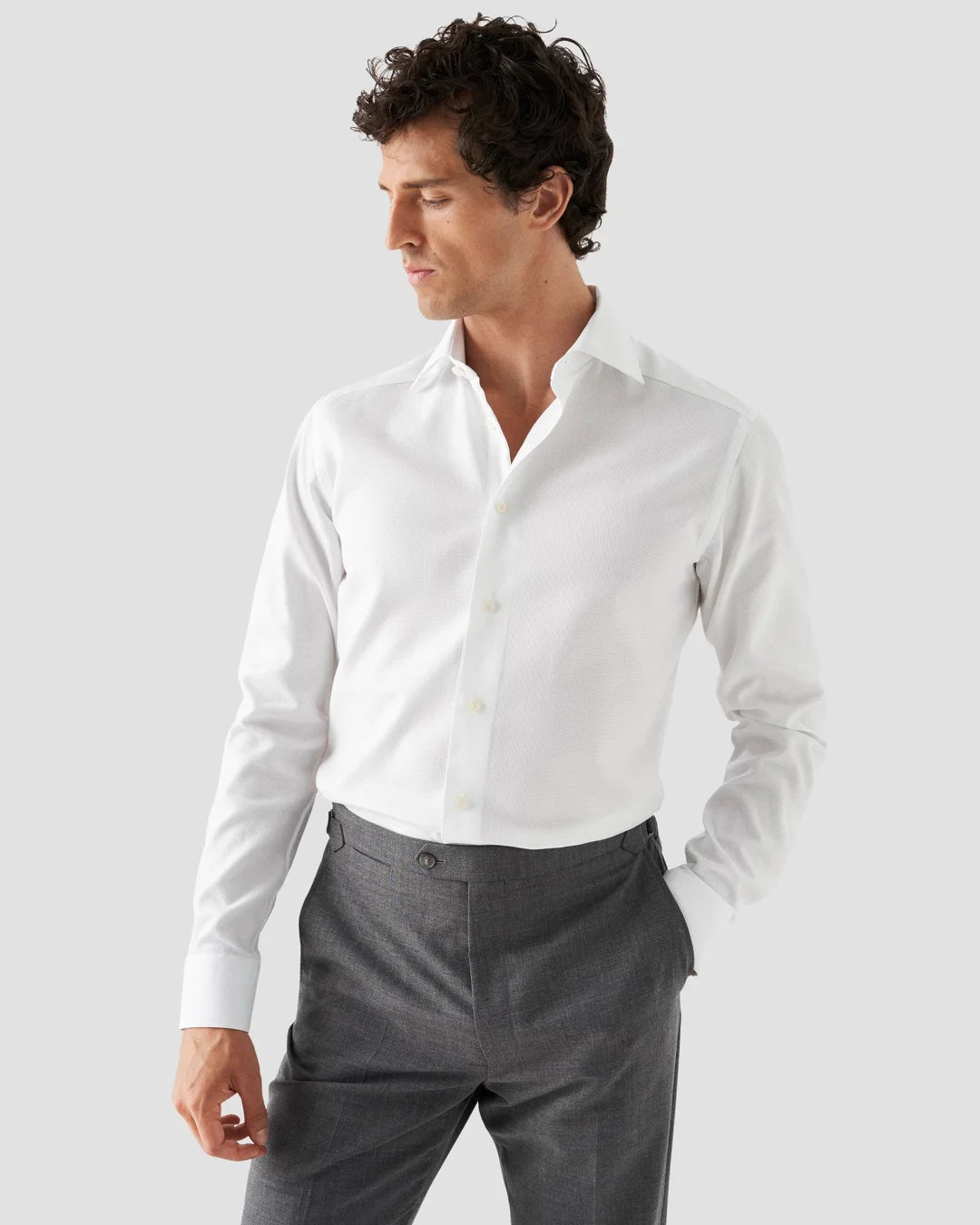 Cotton Tencel Lyocell Stretch Shirt Eton