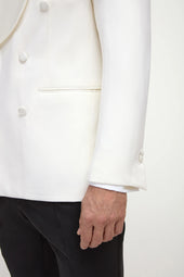 Double Breasted Tuxedo Jacket Made In Italy