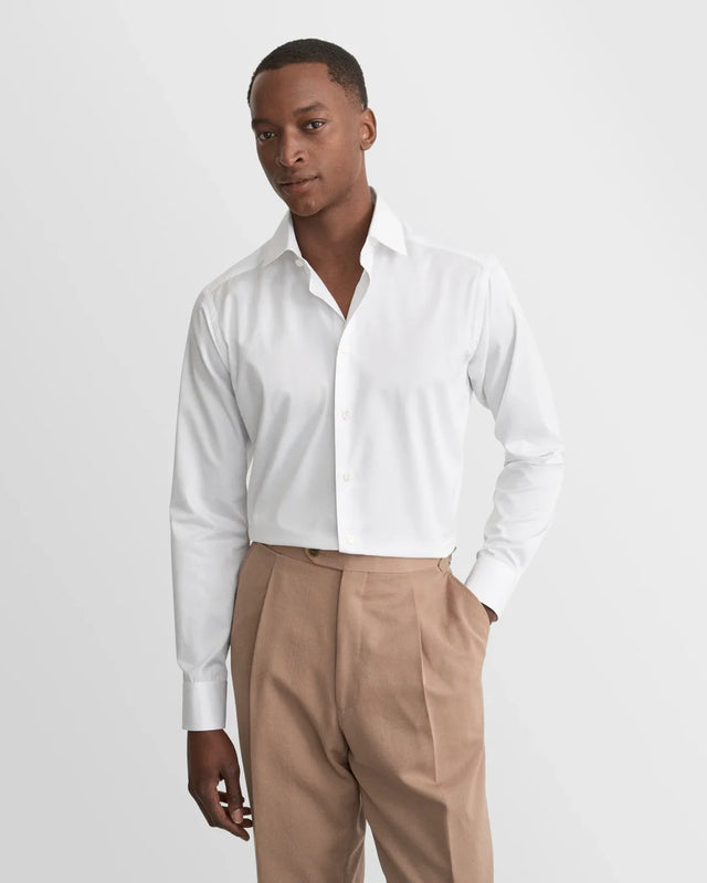 Hochwertiges Twill-Hemd in Uni-Farbe - Eton