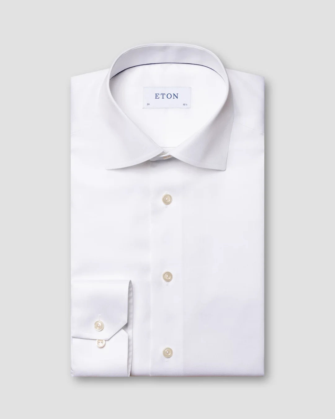Embroidered Signature Twill Shirt Eton