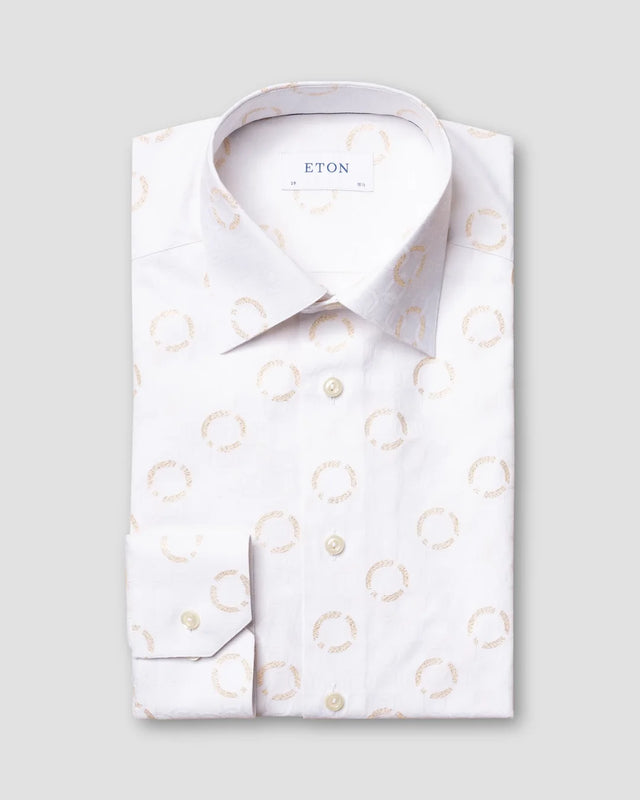 White Fil Coupé Tuxedo Shirt - Eton