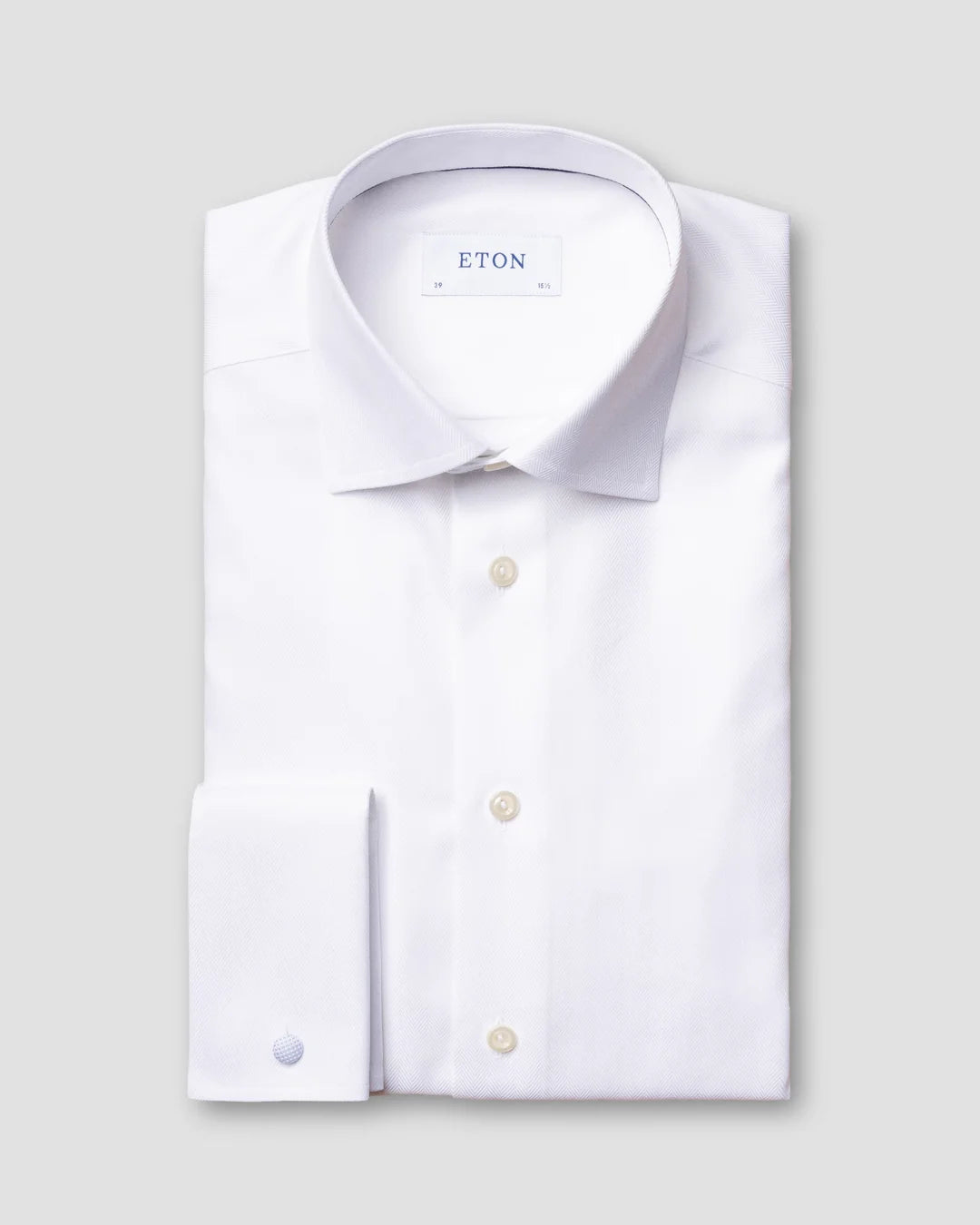 Herringbone Shirt French Cuffs Eton