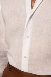 Linen Button Down Shirt Made In Italy
