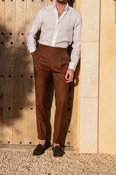 Linen Button Down Shirt Made In Italy