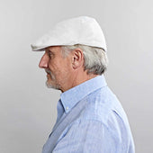 Linen Flat Cap