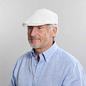 Linen Flat Cap