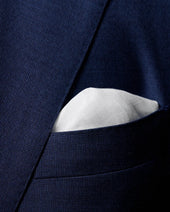 White Linen Pocket Square