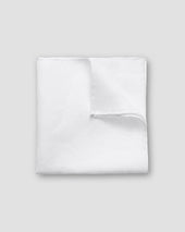 White Linen Pocket Square
