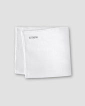White Linen Pocket Square