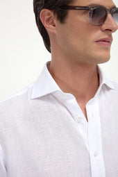 Linen Popover Shirt Made In Italy