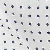 Navy Medium Spot Silk Pocket Square