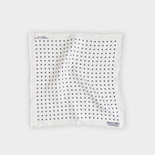 Navy Medium Spot Silk Pocket Square