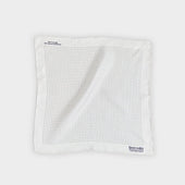 Navy Small Spot Silk Pocket Square