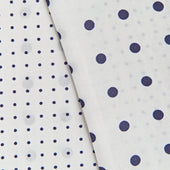 Navy Spot Silk Tubular Scarf