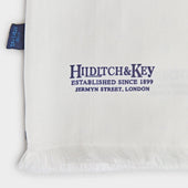 Navy Spot Silk Tubular Scarf