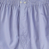 Navy Stripe Cotton Poplin Boxer Shorts