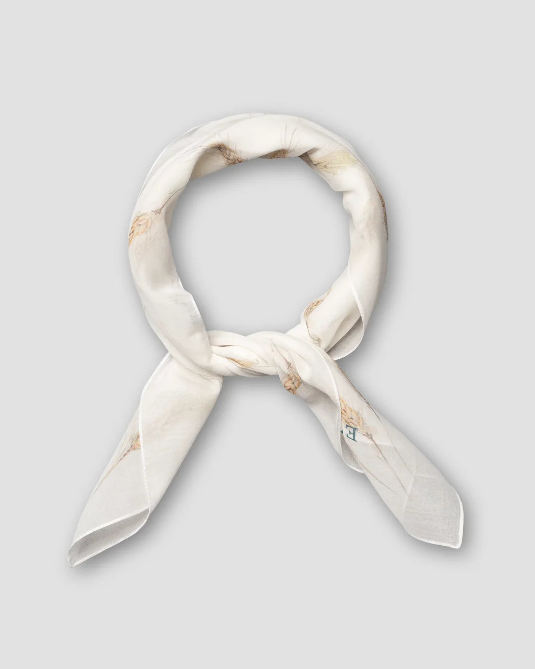 Wheat Print Cotton Silk Bandana