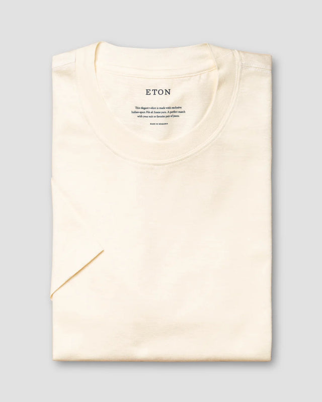 Off-White Cotton-linen T-shirt - Eton