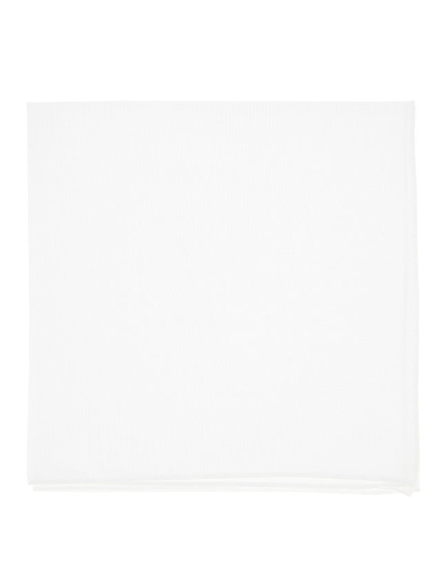 White pocket square in cotton Saint Raphaël