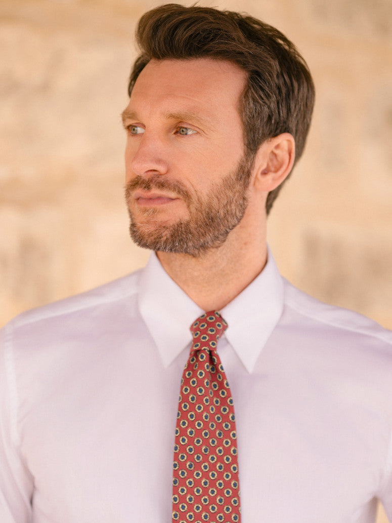 English Collar Shirt With French Cuffs