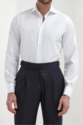 Shirt With Double Cuff Made In Italy