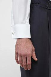 Shirt With Double Cuff Made In Italy
