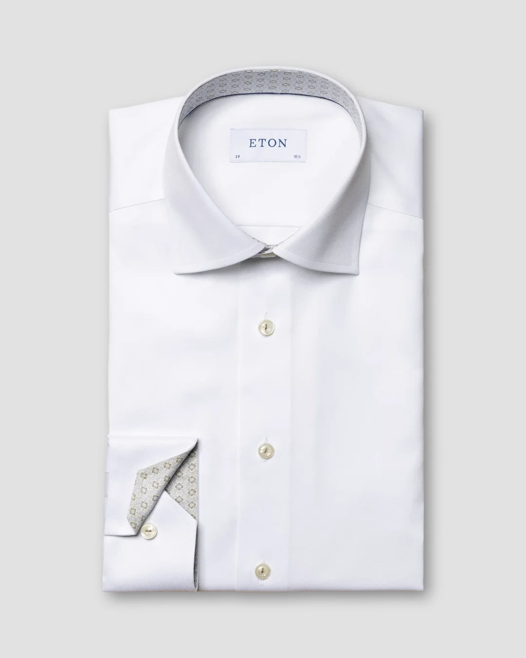 Signature Twill Shirt Contrast Details Eton