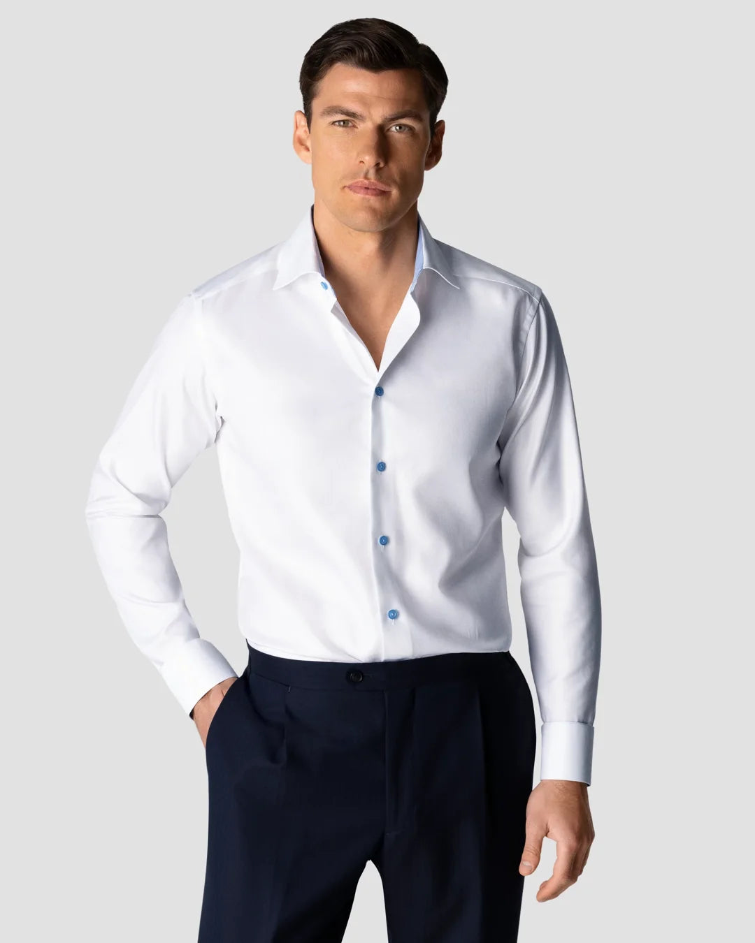 Herringbone Twill Shirt Eton