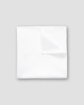 White Signature Twill Pocket Square