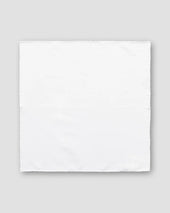 White Signature Twill Pocket Square