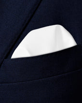 White Signature Twill Pocket Square