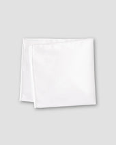 White Signature Twill Pocket Square
