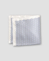 Geometric Print Silk Pocket Square