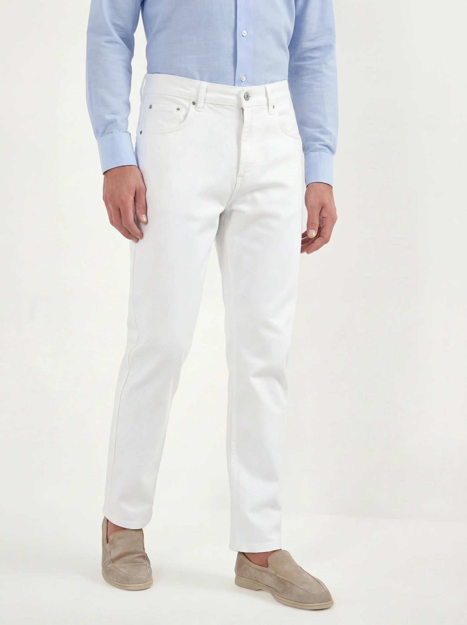 Straight Jeans Candiani Cotton Made In Italy