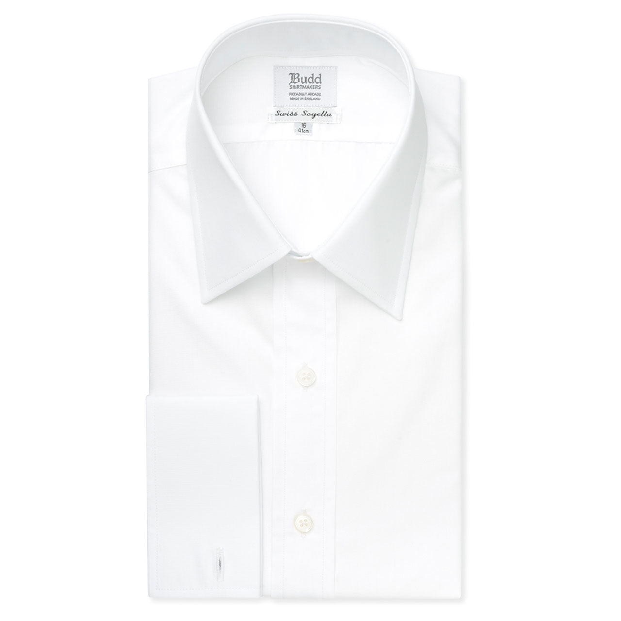 Classic Fit Plain Soyella Double Cuff Shirt In