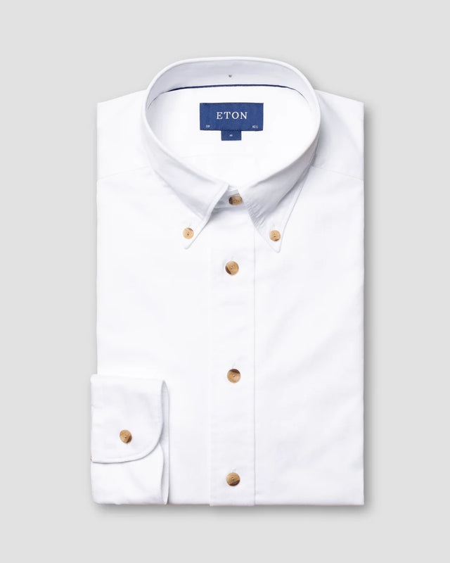 Weißes Denimhemd - Eton