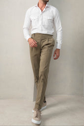 Velvet Effect Western Shirt Made In Italy