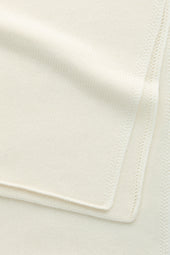 Knitted Maglia Inglese Cashmere Scarf Snow White