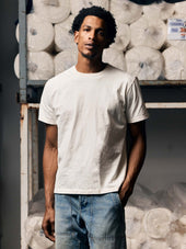 the cotton project tee in vintage white (2-pack)