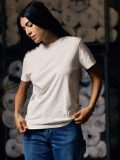 the cotton project tee in vintage white
