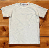 White super slub heavyweight loop wheel (Tsuri Knit) tee