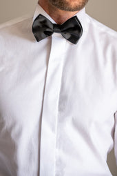 Pre Tied Silk Bow Tie Made In Italy