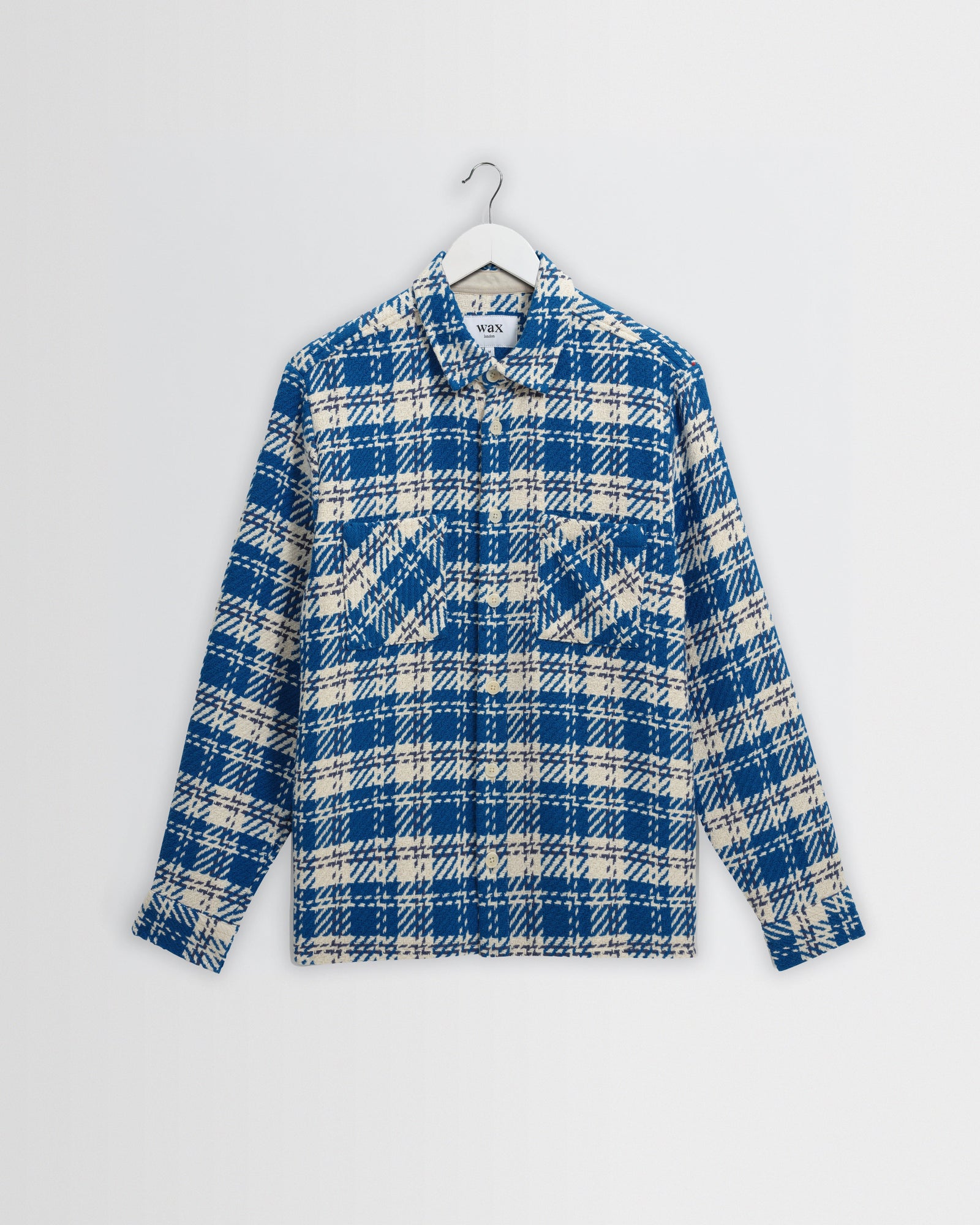 Whiting And Ecru Oran Check Overshirt