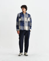 Whiting And Ecru Shadow Check Overshirt
