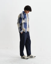 Whiting And Ecru Shadow Check Overshirt