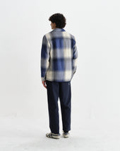Whiting And Ecru Shadow Check Overshirt