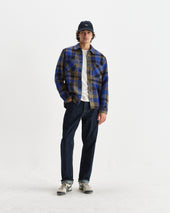 Whiting And Khaki Pike Check Overshirt
