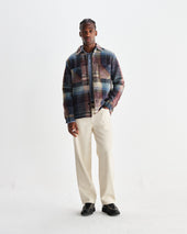 Whiting And Multicolour Check Wool Overshirt
