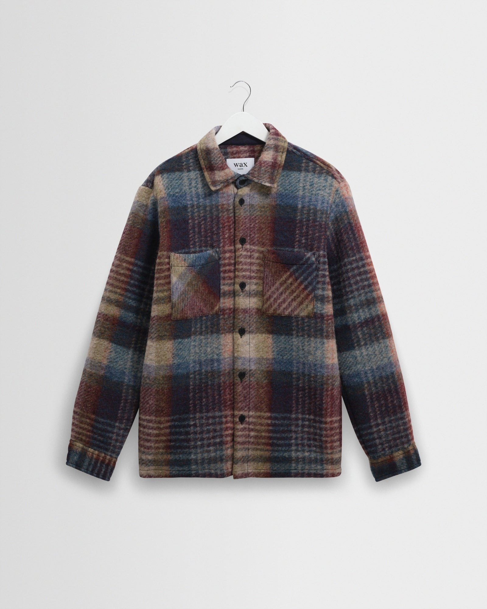 Whiting And Multicolour Check Wool Overshirt