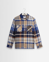 Whiting - Blue And Tan Bold Check Overshirt